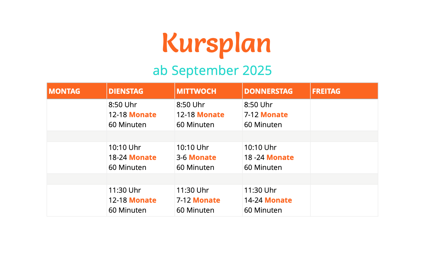 Krümelkiste MG Kursplan ab September 2025